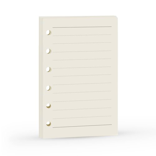 A7 Planner Refill, A7 Agenda Refill Paper Rulled Line for 6 Rings Filofax, Personal Mini Journal Inserts, 6 Holes/100gsm,Pocket Size 4.84 x 3.23'', Harphia