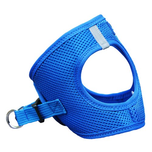 Doggie Design American River Step in Ultra Choke Free Safe Reflective Strips Dog Harness (Soft Mesh Polyester, Machine Wash and Line Dry) - Cobalt Blue (L)
