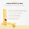 FASCY Lollipop Lip Balm Banana, Lip Balms & Moisturizers, Korean Lip Balm, Korean Lip, Korean Lip Products, Paraben Free, Moisturizing, 0.13 Oz, (Banana)