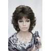 Lydell Short Tousled Curls Brown,Black,Blonde Full Synthetic Wigs (Medium Golden Brown)