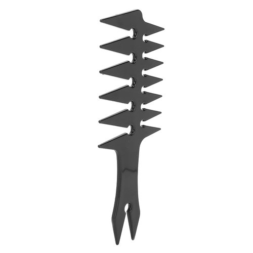 Hair Comb, 20x8x0.5cm ABS Double Sided Wide Tooth Oil Head Men's Styling Comb, for Men's Hair Grooming, Big Back Head(Black)