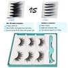 GOO GOO Fake Eyelashes, Natural Crossed Cluster Daily Type 3D Mink Eyelashes 14mm-18mm 3 Styles Multipack Hand Made Strips Siberian Mink Fur False Eyelashes Fluffy Real Eyelashes