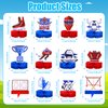 12 Pcs Hockey Decorations for Tables Ice Hockey Honeycomb Table Centerpieces Hockey Birthday Party Supplies Sports Hockey Table decor for Men Women Theme Gifts Decor