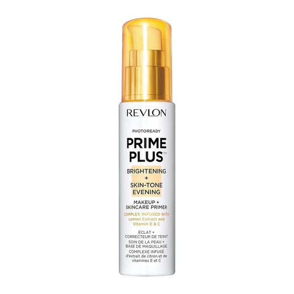 REVLON PhotoReady Prime Plus Face Makeup Primer, Brightening & Skin Tone Evening, 1 Oz