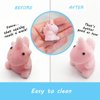 POKONBOY 42 Pcs Mochi Squishies Mini Squishy Toys, Kawaii Animal Squishies Stress Relief Toys for Boys & Girls Birthday Gifts Easter Event Classroom Prize Goodie Bag