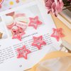 Isslly 30PCS Cute Star Hair Clips for Women, Pink Metal Star Hair Snap Barrettes, Non Slip Hair Accessories for Women, Girls for Daily Use, Parties