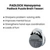 PADLOCK Hanayama Cast Metal Brain Teaser Puzzle _ Level 5 Difficulty Rating