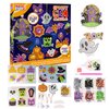 Klever Kits Halloween Gem Art Kit, Kids Halloween Art Crafts Party Supplies, Diamond Painting Kit with Stickers, Suncatchers, and Keychains, Party Favor DIY Activities School Game Goodies Gift