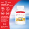 Brain Bean Brain Omega with Lutein & Zeaxanthin, Supports Heart and Eye Health, | Omega 3 Plus Lutein and Zeaxanthin Supplements 460 mg DHA 90 mg EPA Lutein and Zeaxanthin | 180 Softgels, 90 Servings
