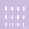 BABALAL 24Pcs Nude Fake Nails Medium Oval Press on Nails Cute Flower Artificial Acrylic Nails Glossy Full Cover Nail Tips for Women and Girls