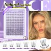 Wispy Lash Clusters Invisible Band Natural Lash Extensions Waterproof 8-16mm Cluster Eyelash Extension D Curl DIY Individual Cluster Lashes by ALICE