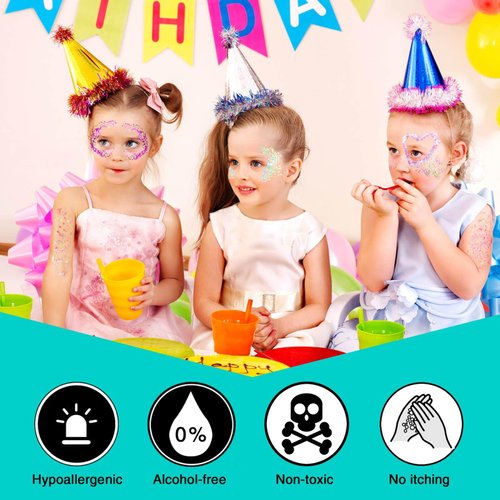 MEICOLY Blue Body Glitter Stick,Waterproof Halloween Face Glitter Gel,Chunky Glitter for Face/Body/Hair/Eyes/Lip,Mermaid Glitter Face Paint,Sparkling Glitter Makeup,Body Glitter for Women and Kids