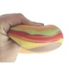 1 Hamburger Stretchy Squishy Squeeze Stress Ball Soft Doh Filling - Like Shaving Cream - Sensory, Fidget Toy Burger (1 Burger Ball)