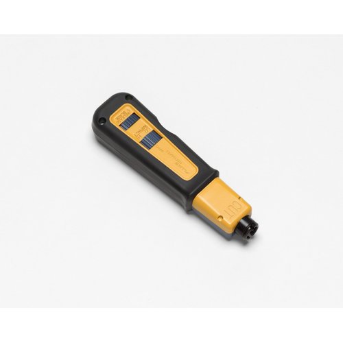 Fluke Networks 10061810 D914S Impact Punch Down Tool with EverSharp 66/110 Cut Blade, yellow, blue, black