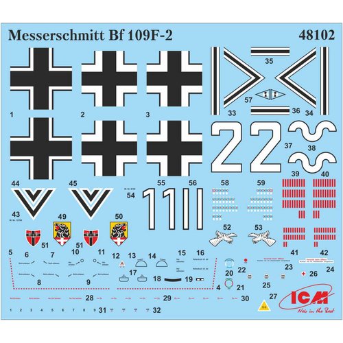 ICM Models Bf 109F-2 German Fighter Building Kit