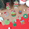 Diamond Art Painting Kits Advent Calendar 2024 24 Days Diamond Art Painting Keychain Red Green DIY Diamond Art Painting Kits Christmas Countdown Calendar DIY Art Crafts for Holiday Gifts
