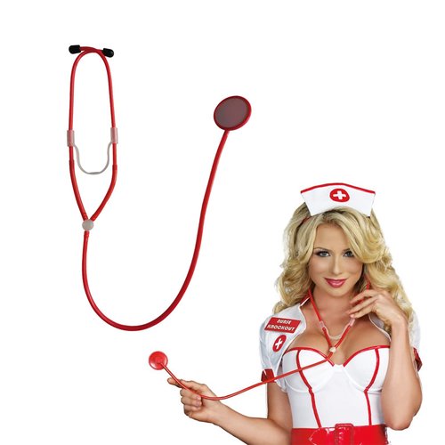 Halloween Socks Bloody Nurse Costume Accessory Hospital Nurse Stethoscope Red For Halloween Doctor Nurse Cosplay