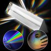 Young4us 2 Pack 6-inch Crystal Optical Glass Triangular Prism for Photography, Kids, Science, Teaching Light Spectrum, Physics and Taking Photos Pictures (Set of 2, 150mm)