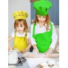 SATINIOR 8 Set Kids Apron and Chef Hat Set Kids Apron with 2 Pockets Adjustable for Boys Girl's Cooking Baking Painting (Multi-Color,S for 2-6 Age)