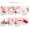 Vodisa Clear Nail Tips 500pcs French Acrylic Half Cover Fake Nails with Storage Case 10 Sizes Long False Nail for Lady Nail Salons and Home DIY Nail Art(Half Cover)