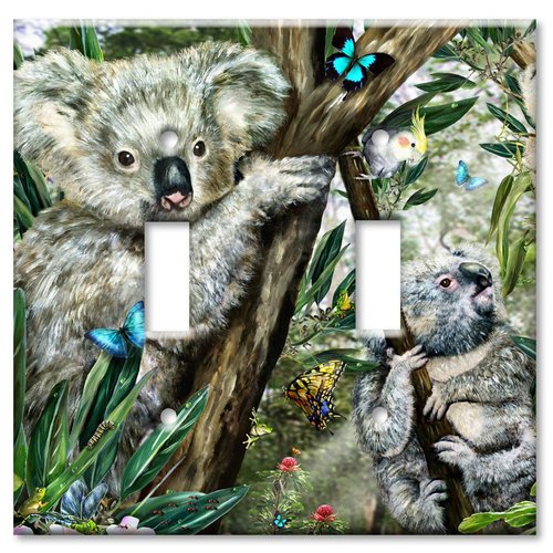 Art Plates - Koala Bear Switch Plate - Double Toggle