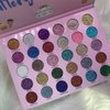 ABELYN 30 Colors Glitter Eyeshadow Makeup Palette Colorful Sparkly Eye Shadow Pallet + 1Pc Eyeshadow Brush Long Lasting Glitter Pressed Powder Palette