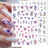 8pcs 3D Flower Nail Stickers Colorful Butterfly Nail Art Stickers Floral Nail Decals for Nail Art Supplies Cherry Blossom Nail Sticker Tulip Lavender Spring Nails Stickers Flower Stickers for Nails