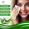Lumivis Eyelid & Eyelash Wipes with Tea Tree Oil 72 Pcs - Daily Eye Cleanser for Blepharitis, Itchy, Stye Eyes - Individually Wrapped, Natural Makeup Remover