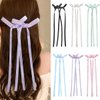 DEEINN Double Bowknot Hair Clips - 6pcs Tassel Ribbon Hair Clips With Long Tails for Women