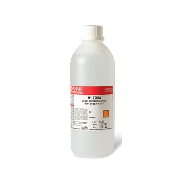 Hanna Instruments HI7004L 4.01 pH Calibration Buffer Solution, 500mL Bottle