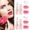 LZYLLS 2 Pack Crystal Jelly Flower Lipstick,Magic Temperature Color Change Lip Gloss Lip Stick PH Clear Magic Lipstick Long Lasting Nutritious Moisturizing Lip Balm（Set C）