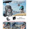 BRCOVAN Motorcycle Phone Mount, [1s Lock] [One Hand Operation] Bike Phone Mount, Aluminum Alloy Mounting Base Handlebar Cell Phone Holder for Bicycle Motorcycle ATV Scooter Fit 4''-7'' Smartphones