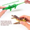 10Pcs Alligator Toy Animal Figure Bath Toys, Color Changing Crocodile Toy, Stress Relief Toys Adults, for Kids 3 Years and up, Water Table Toys for Themed Parties, Cake Topper, Kids Easter Basket