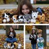 Tezituor 6Pcs Bulk Dog Stuffed Animals, Fluffy Assorted Stuffed Dog Puppy Plush Toys for Kids, 11 Inch Small Plush Cute Dog Doll Set for Dog Themed Party Favors Gift