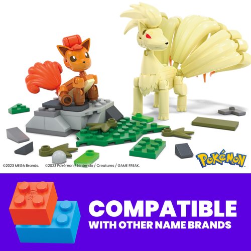 MEGA Pokémon Vulpix EVolution Set (145 Pieces) With 2 Poseable Action Figures For Kids