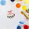 Art Birthday Party Thank You Labels, Paint Party Decorations - 40 Stickers