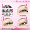 Wispy Lash Clusters DIY Natural Cluster Eyelash Extensions C Curl Individual Lashes 10-12mm Short Eyelash Clusters Manga Cluster Lashes 120pcs Lashes Clusters
