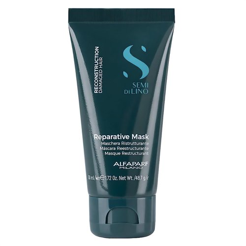 Alfaparf Milano Semi Di Lino Reconstruction Reparative Travel Size Mask - Color Safe Deep Conditi...