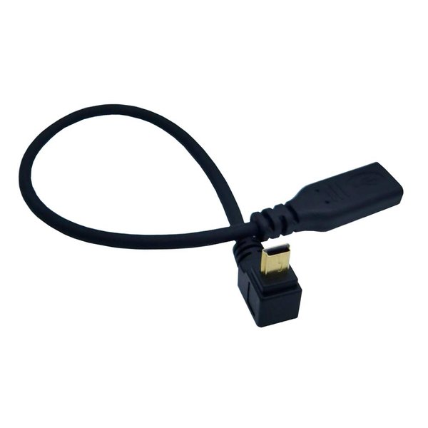 Seadream Angled USB C to Mini 5P USB,Type C Female to Mini 5P USB Male Convert Connector Support Charge & Data Sync Cable (Down Angled)