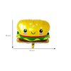 6PCS Hamburger Hot Dog Ketchup Bottles Mustard Bottles Foil Mylar Balloons Food Balloons for Birthday Barbecue Picnic Cookout Fast Food Snacks Themed Party Decorations