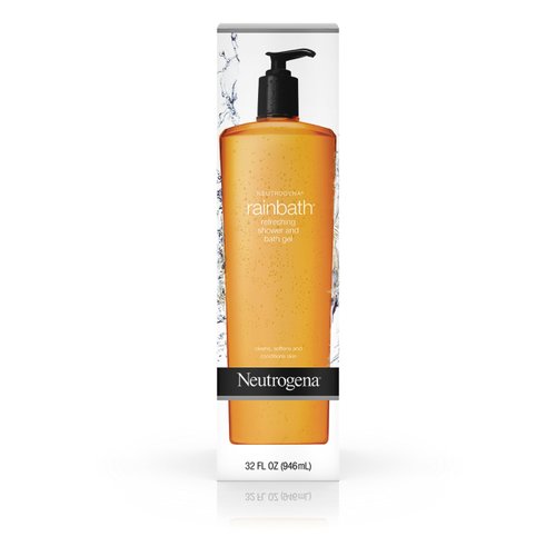 Neutrogena Rainbath Refreshing and Cleansing Shower and Bath Gel, Moisturizing Body Wash and Shaving Gel with Clean Rinsing Lather, Original Scent, 32 fl. oz