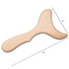 Allshow Wooden Gua Sha Tools Professional Lymphatic Drainage Tool Wood Therapy Massage Tools for Maderoterapia (Burlywood)