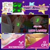 EMOME Glows Tattoos for Girls, 50 PCS Individual Wrapped Temporary Tattoos for Kids, Kids Fake Tattoos Sticker Design for Girls Party Favors Supplies Goodie Bags