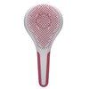 Michel Mercier Wet and Dry Hair Detangler - Soft Bristles Hair Brush - Anti-Slip Handle for Healthy, Shiny Hair - Fine Hair - Pink-White - 1 pc