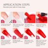 AILLSA Dip Powder Classic Red for Christmas, Red Dip Powder Nail 1 Oz Nail Dipping Powder French Nail Art for Starter Manicure Salon DIY at Home, Fall Winter Dip Powder Colors Long Lasting