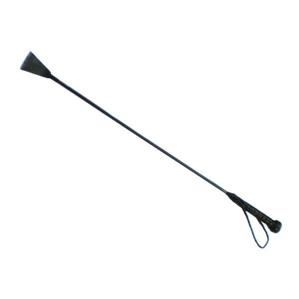 BLACK Riding Crop Horse Whip With Leather Slapper Nice Quality The Real THING NOT COSTUME JUNK!