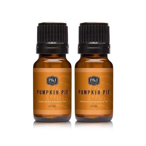 P&J Trading Fragrance Oil | Pumpkin Pie Oil 10ml 2pk - Candle Scents for Candle Making, Freshie Scents, Soap Making Supplies, Diffuser Oil Scents
