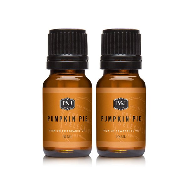P&J Trading Fragrance Oil | Pumpkin Pie Oil 10ml 2pk - Candle Scents for Candle Making, Freshie Scents, Soap Making Supplies, Diffuser Oil Scents
