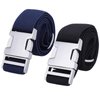 Kajeer 2PCS Children Boys Zinc Alloy Belts - Easy Clasp Adjustable Buckle Belt for Toddlers Boys Girls (Navy Blue/Black)