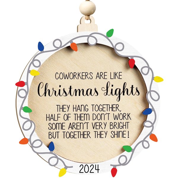 Christmas Ornaments Coworker Gifts 2024 - Christmas, Thank You, Appreciation Gifts for Coworkers, Friends - Going Away, Farewell Gifts for Coworkers, Colleague - White Elephant Gifts (Coworker)